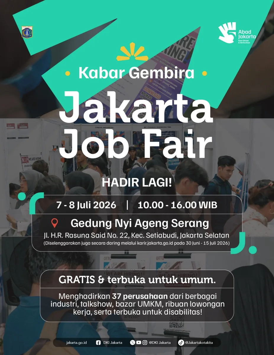 Job Fair Kabupaten Badung 2026 (Suku Dinas TKTE Wilayah Kabupaten Badung Barat) : 7-8 Juli 2026