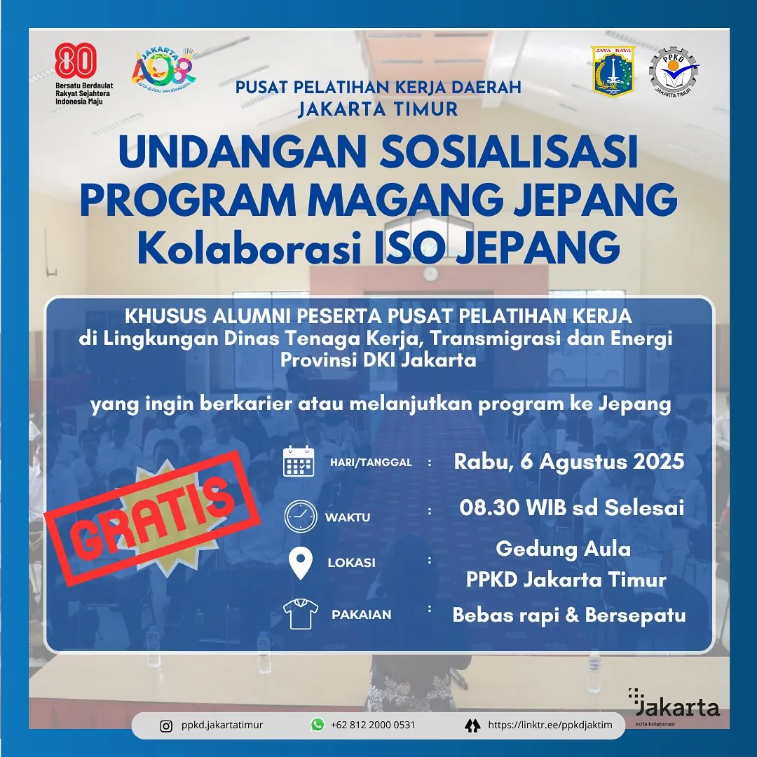 UNDANGAN SOSIALISASI PROGRAM MAGANG JEPANG – PPKD KABUPATEN BADUNG